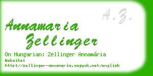 annamaria zellinger business card